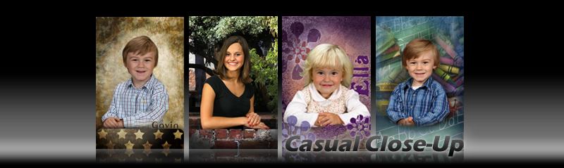 Casual Close-Up Backgrounds for School Photography