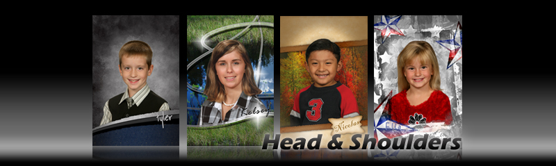 Head and Shoulders Backgrounds for School Photography