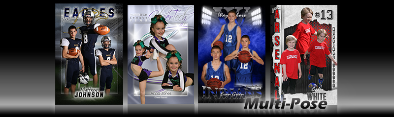 MultiPose Custom Sports Poster Photo Templates