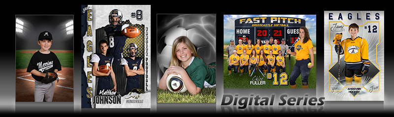 Digital Sports Backgrounds and Custom Sports Poster Templates